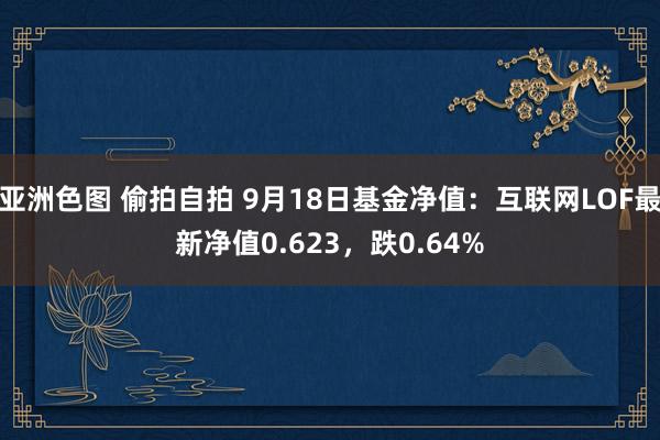 亚洲色图 偷拍自拍 9月18日基金净值：互联网LOF最新净值0.623，跌0.64%