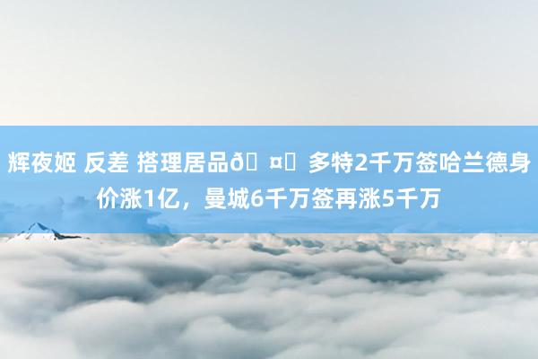 辉夜姬 反差 搭理居品🤑多特2千万签哈兰德身价涨1亿，曼城6千万签再涨5千万