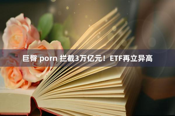 巨臀 porn 拦截3万亿元！ETF再立异高