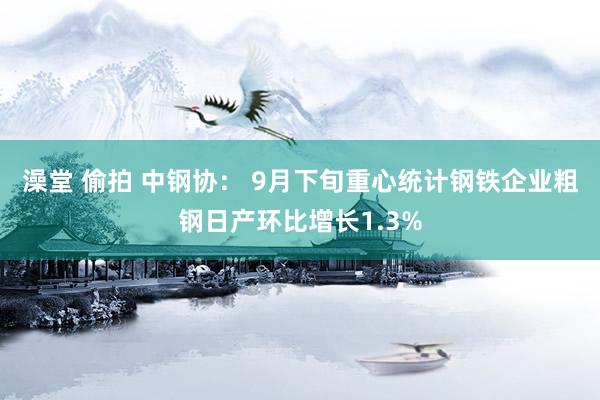 澡堂 偷拍 中钢协： 9月下旬重心统计钢铁企业粗钢日产环比增长1.3%