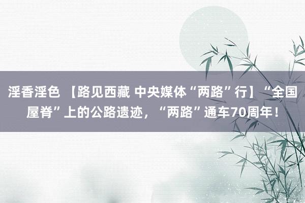 淫香淫色 【路见西藏 中央媒体“两路”行】“全国屋脊”上的公路遗迹，“两路”通车70周年！