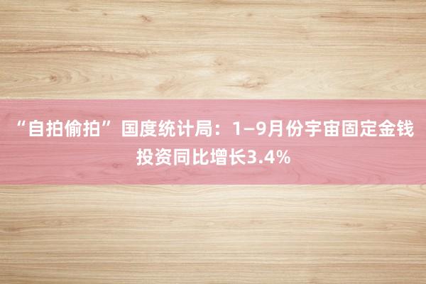 “自拍偷拍” 国度统计局：1—9月份宇宙固定金钱投资同比增长3.4%