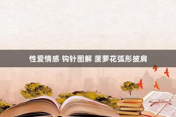 性爱情感 钩针图解 菠萝花弧形披肩