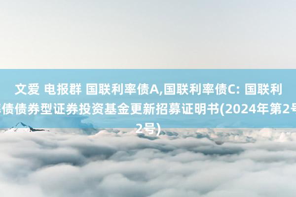 文爱 电报群 国联利率债A,国联利率债C: 国联利率债债券型证券投资基金更新招募证明书(2024年第2号)
