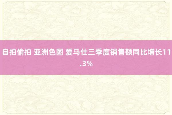 自拍偷拍 亚洲色图 爱马仕三季度销售额同比增长11.3%