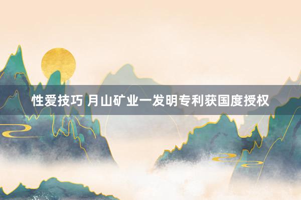 性爱技巧 月山矿业一发明专利获国度授权
