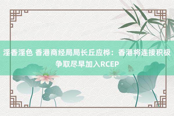 淫香淫色 香港商经局局长丘应桦：香港将连接积极争取尽早加入RCEP