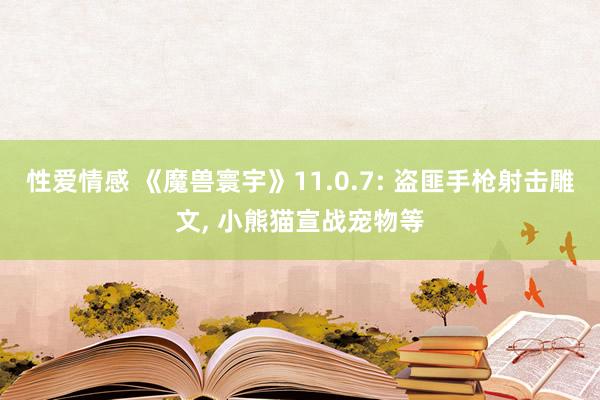 性爱情感 《魔兽寰宇》11.0.7: 盗匪手枪射击雕文, 小熊猫宣战宠物等