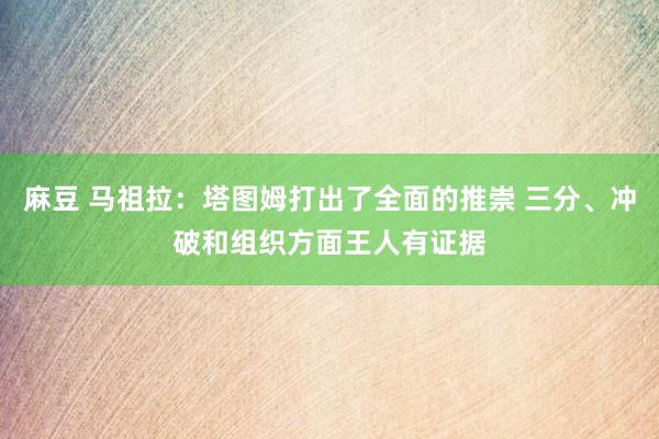 麻豆 马祖拉：塔图姆打出了全面的推崇 三分、冲破和组织方面王人有证据