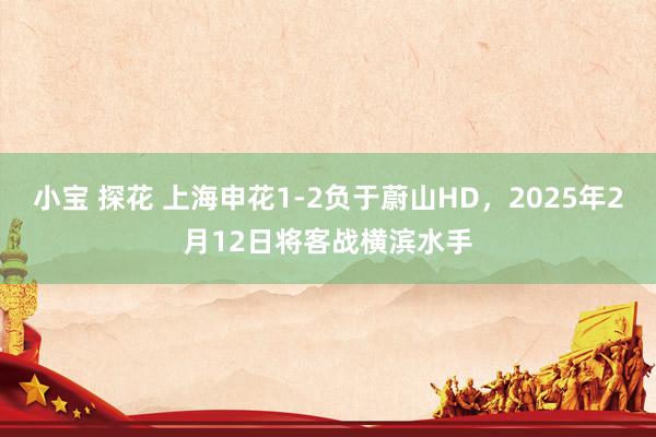 小宝 探花 上海申花1-2负于蔚山HD，2025年2月12日将客战横滨水手