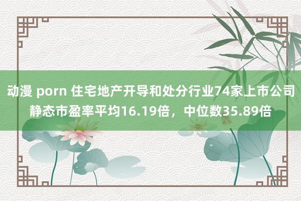 动漫 porn 住宅地产开导和处分行业74家上市公司静态市盈率平均16.19倍，中位数35.89倍