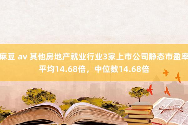 麻豆 av 其他房地产就业行业3家上市公司静态市盈率平均14.68倍，中位数14.68倍