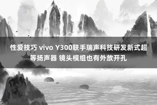 性爱技巧 vivo Y300联手瑞声科技研发新式超等扬声器 镜头模组也有外放开孔