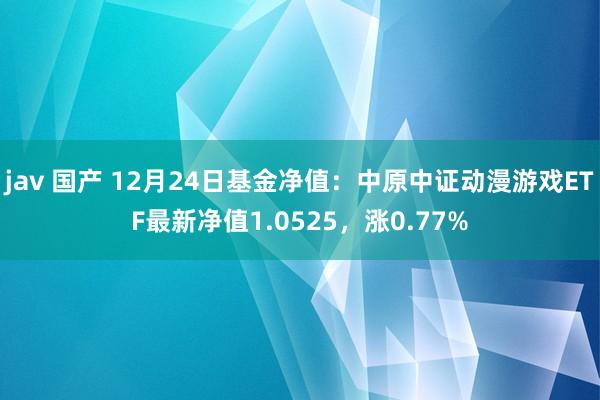 jav 国产 12月24日基金净值：中原中证动漫游戏ETF最新净值1.0525，涨0.77%