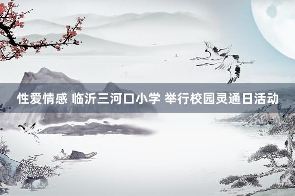 性爱情感 临沂三河口小学 举行校园灵通日活动