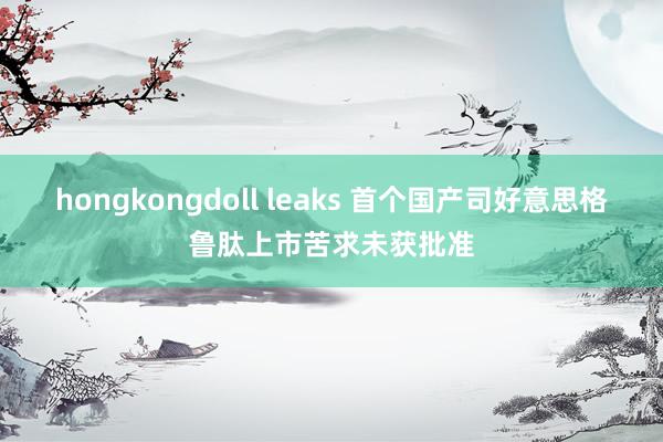 hongkongdoll leaks 首个国产司好意思格鲁肽上市苦求未获批准