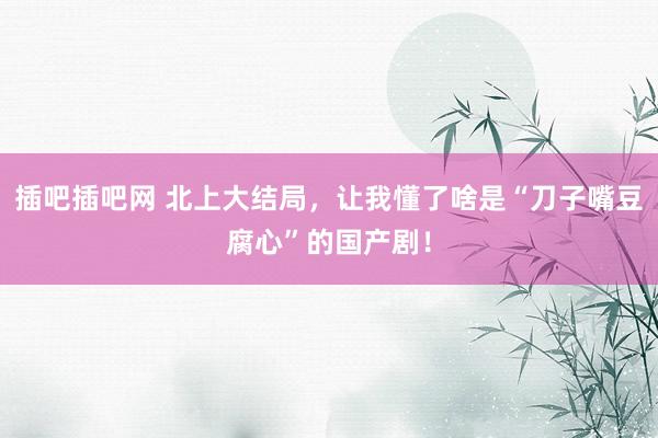 插吧插吧网 北上大结局，让我懂了啥是“刀子嘴豆腐心”的国产剧！