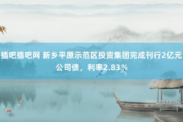 插吧插吧网 新乡平原示范区投资集团完成刊行2亿元公司债，利率2.83％