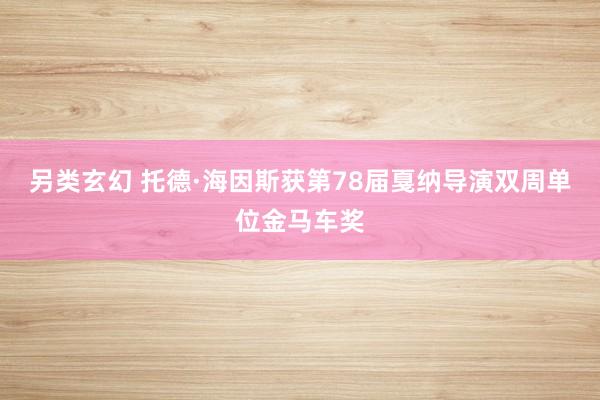 另类玄幻 托德·海因斯获第78届戛纳导演双周单位金马车奖