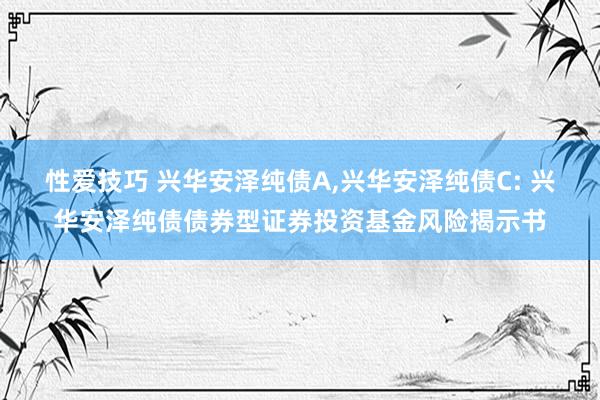 性爱技巧 兴华安泽纯债A,兴华安泽纯债C: 兴华安泽纯债债券型证券投资基金风险揭示书