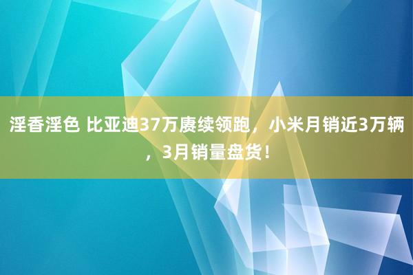 淫香淫色 比亚迪37万赓续领跑，小米月销近3万辆，3月销量盘货！