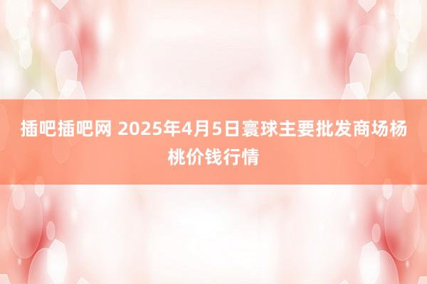 插吧插吧网 2025年4月5日寰球主要批发商场杨桃价钱行情