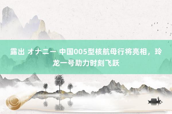 露出 オナニー 中国005型核航母行将亮相，玲龙一号助力时刻飞跃
