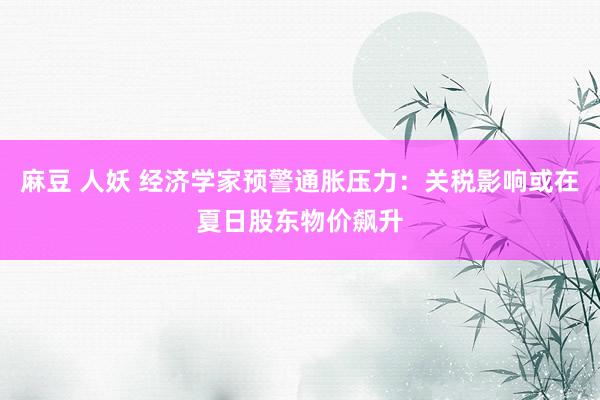 麻豆 人妖 经济学家预警通胀压力：关税影响或在夏日股东物价飙升